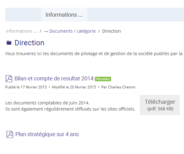 Logiciel intranet documents partagés